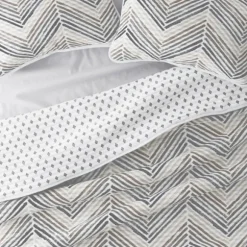 Kirkland's Home Quilts-Gray Chevron Reversible 2-Pc. Twin Quilt Set