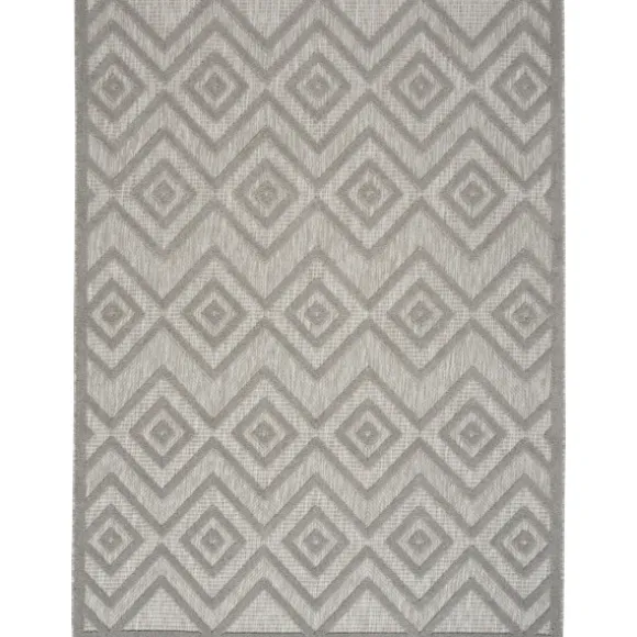 Kirkland's Home Outdoor Rugs-Gray Diamond Indoor/Outdoor Area Rug, 5X7