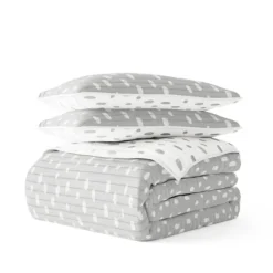 Kirkland's Home Quilts-Gray Dotted Reversible 3-Pc. King Quilt Set