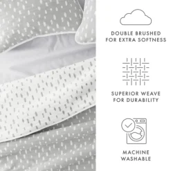 Kirkland's Home Quilts-Gray Dotted Reversible 3-Pc. King Quilt Set