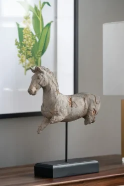 Kirkland's Home Statues & Figurines-Gray Legless Horse Statue