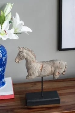 Kirkland's Home Statues & Figurines-Gray Legless Horse Statue