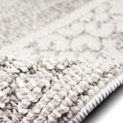 Kirkland's Home Outdoor Rugs-Gray Leopard Border Outdoor Area Rug, 7X10