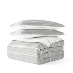 Kirkland's Home Quilts-Gray Linear Reversible 2-Pc. Twin Quilt Set