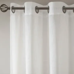 Kirkland's Home Curtains & Drapes-Gray Modern Stripes Curtain Panel, 84 In.