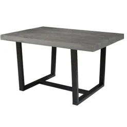 Kirkland's Home Dining Tables-Gray Solid Wood Madelyn Dining Table