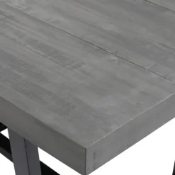 Kirkland's Home Dining Tables-Gray Solid Wood Madelyn Dining Table