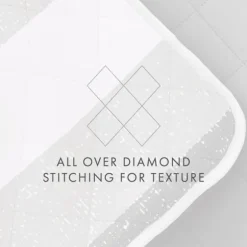 Kirkland's Home Quilts-Gray Striped Reversible 3-Pc. King Quilt Set