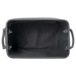 Kirkland's Home Baskets & Boxes-Gray Stripes And Paw Basket With Handles