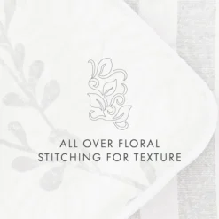 Kirkland's Home Quilts-Gray Vines Reversible 3-Pc. Queen Quilt Set