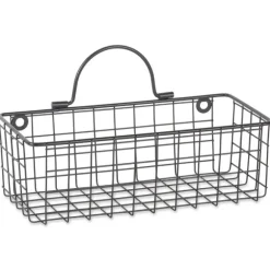 Kirkland's Home Shelves-Gray Wire Wall Baskets, Set Of 2
