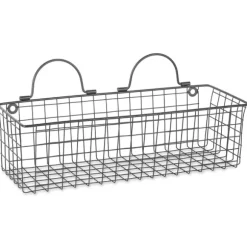 Kirkland's Home Shelves-Gray Wire Wall Baskets, Set Of 2
