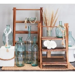 Kirkland's Home Vases-Green And Blue Clear Glass Vase, 29 In.