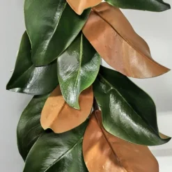 Kirkland's Home Arrangements & Greenery-Green And Orange Magnolia Leaf Garland