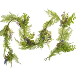 Kirkland's Home Arrangements & Greenery-Green And Purple Maytime Garland