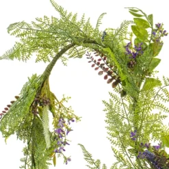 Kirkland's Home Arrangements & Greenery-Green And Purple Maytime Garland