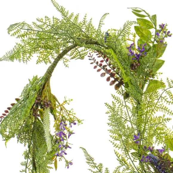 Kirkland's Home Arrangements & Greenery-Green And Purple Maytime Garland