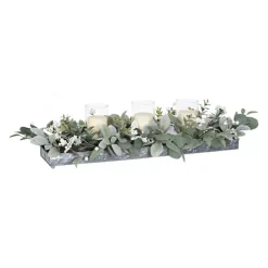 Kirkland's Home Arrangements & Greenery-Green Eucalyptus Galvanized Centerpiece