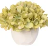 Kirkland's Home Arrangements & Greenery-Green Hydrangea Arrangement In Geometric Bowl