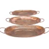 Kirkland's Home Decorative Trays-Hammered Copper 3-Pc. Iridescent Tray Set