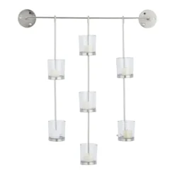 Kirkland's Home Sconces-Hanging Glass Votive Wall Plaque