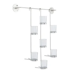 Kirkland's Home Sconces-Hanging Glass Votive Wall Plaque