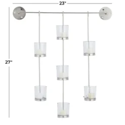 Kirkland's Home Sconces-Hanging Glass Votive Wall Plaque