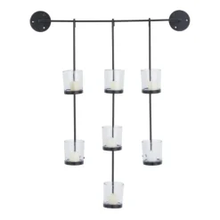 Kirkland's Home Sconces-Hanging Glass Votive Wall Plaque