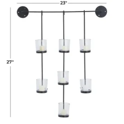 Kirkland's Home Sconces-Hanging Glass Votive Wall Plaque