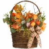 Kirkland's Home Arrangements & Greenery-Harvest Arrangement In Woven Wall Basket