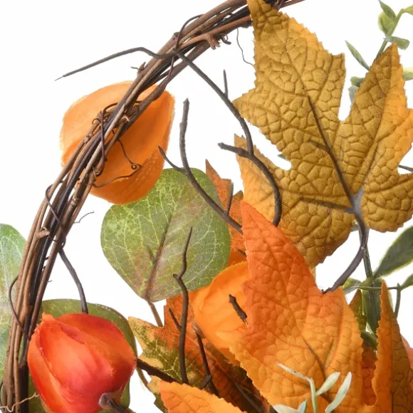 Kirkland's Home Arrangements & Greenery-Harvest Arrangement In Woven Wall Basket