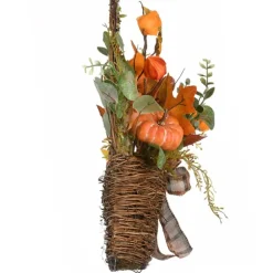 Kirkland's Home Arrangements & Greenery-Harvest Arrangement In Woven Wall Basket