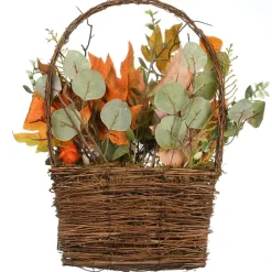 Kirkland's Home Arrangements & Greenery-Harvest Arrangement In Woven Wall Basket