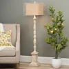 Kirkland's Home Floor Lamps-Holcomb White Floor Lamp