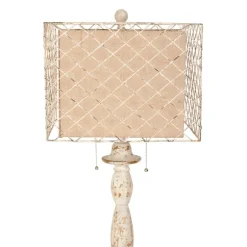Kirkland's Home Floor Lamps-Holcomb White Floor Lamp