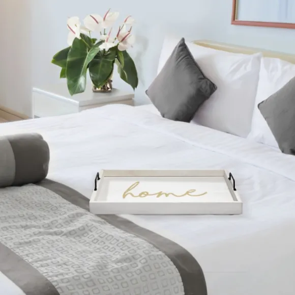 Kirkland's Home Decorative Trays-Home Wash Wood Tray