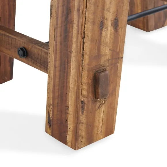 Kirkland's Home Accent & End Tables-Honey Acacia Rustic Accent Table