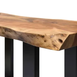 Kirkland's Home Coffee Tables-Honey Live Edge 3-Pc. Coffee And Accent Table Set