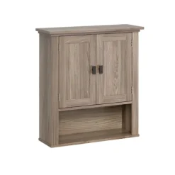Kirkland's Home Shelves-Honey Woodgrain Wall-Mounted Cabinet