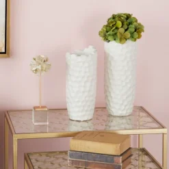 Kirkland's Home Vases-Honeycomb Asymmetrical Vase
