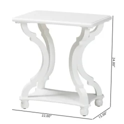 Kirkland's Home Accent & End Tables-Hourglass Wood Accent Table