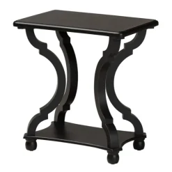 Kirkland's Home Accent & End Tables-Hourglass Wood Accent Table