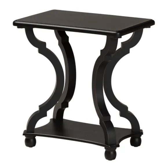 Kirkland's Home Accent & End Tables-Hourglass Wood Accent Table