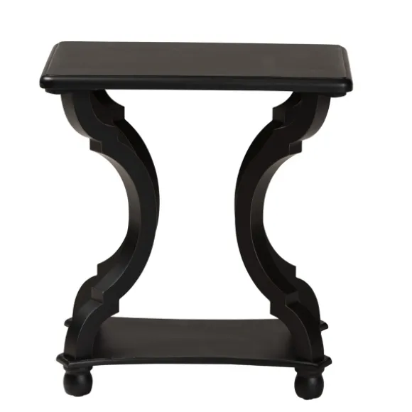 Kirkland's Home Accent & End Tables-Hourglass Wood Accent Table