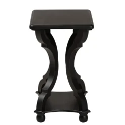Kirkland's Home Accent & End Tables-Hourglass Wood Accent Table