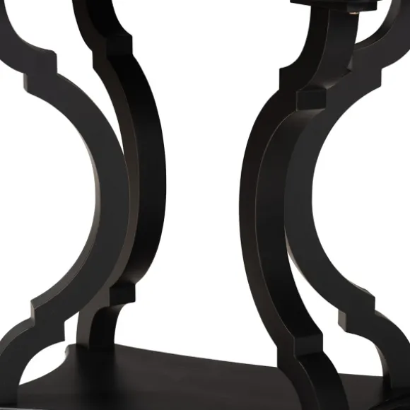 Kirkland's Home Accent & End Tables-Hourglass Wood Accent Table