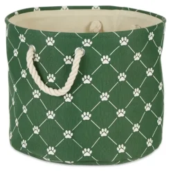 Kirkland's Home Baskets & Boxes-Hunter Paw Trellis Round Basket, 18 In.