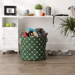 Kirkland's Home Baskets & Boxes-Hunter Paw Trellis Round Basket, 18 In.