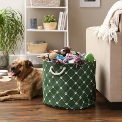 Kirkland's Home Baskets & Boxes-Hunter Paw Trellis Round Basket, 18 In.