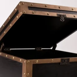 Kirkland's Home Accent & End Tables-Hypatia Travel Trunk Side Table